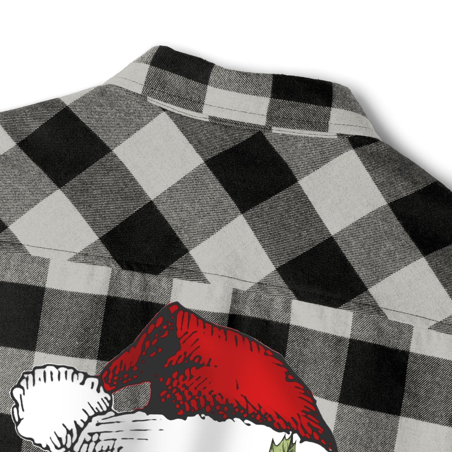 Christmas Skull Flannel Shirt