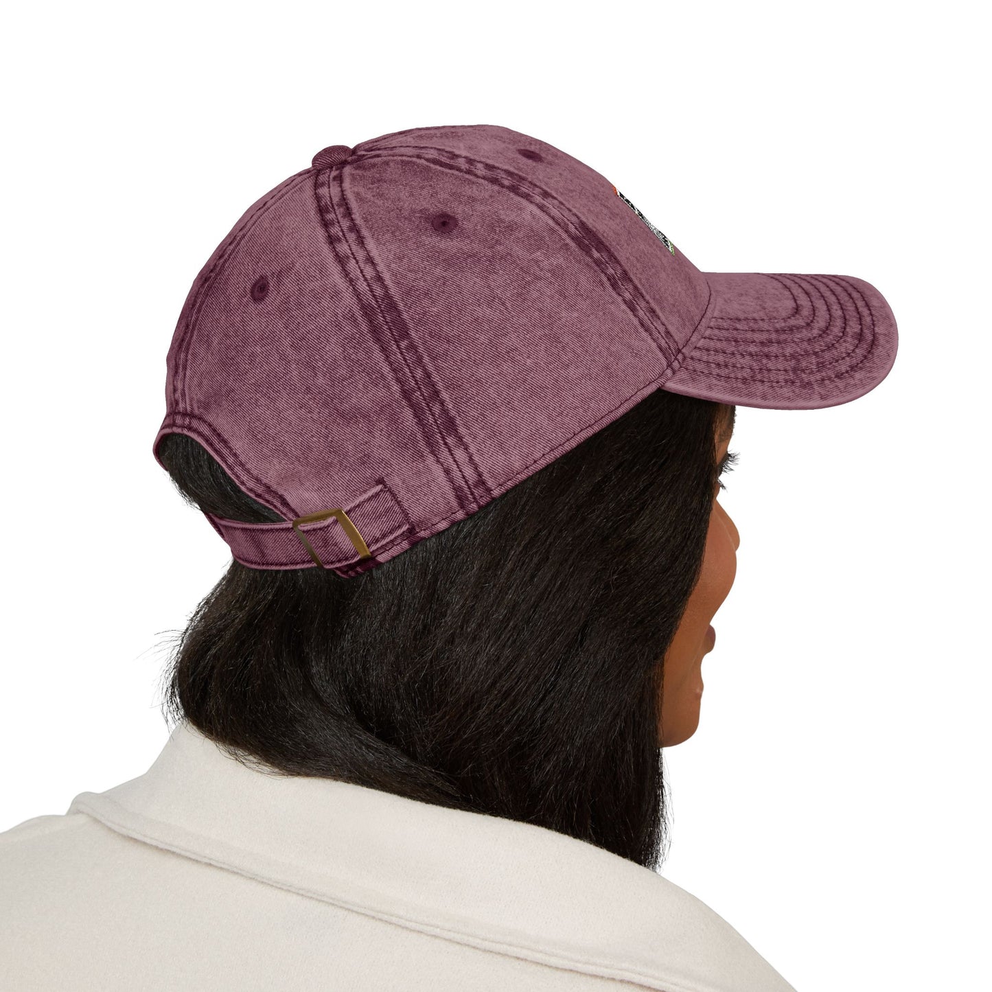 Vintage Big Meaty Women Embroidered Cap