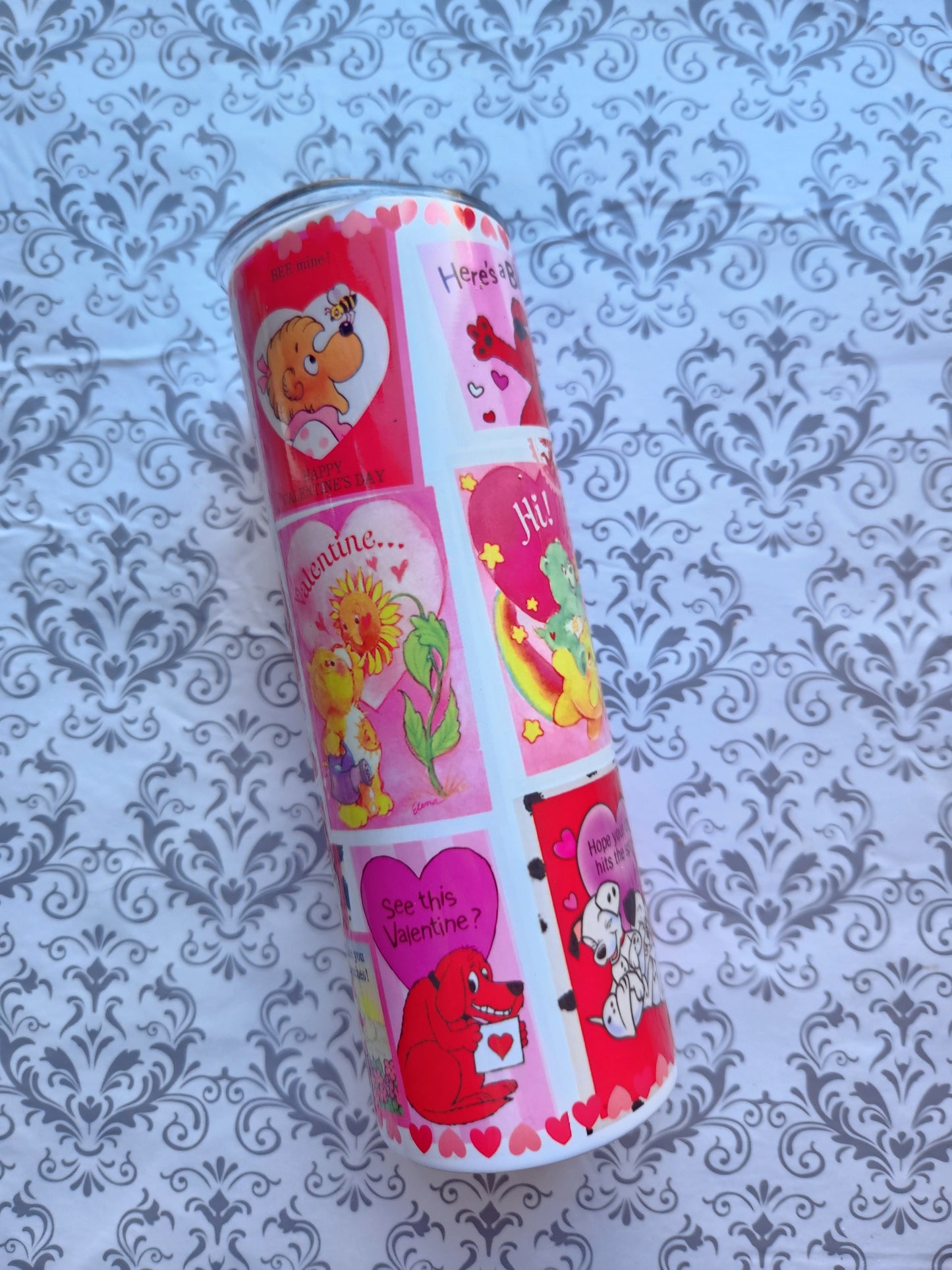Retro Childhood Valentine's tumbler