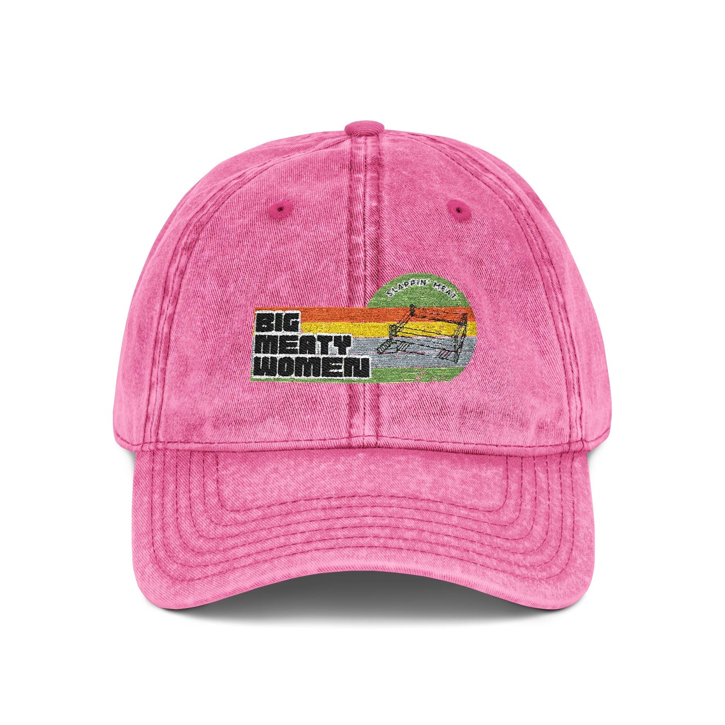 Vintage Big Meaty Women Embroidered Cap
