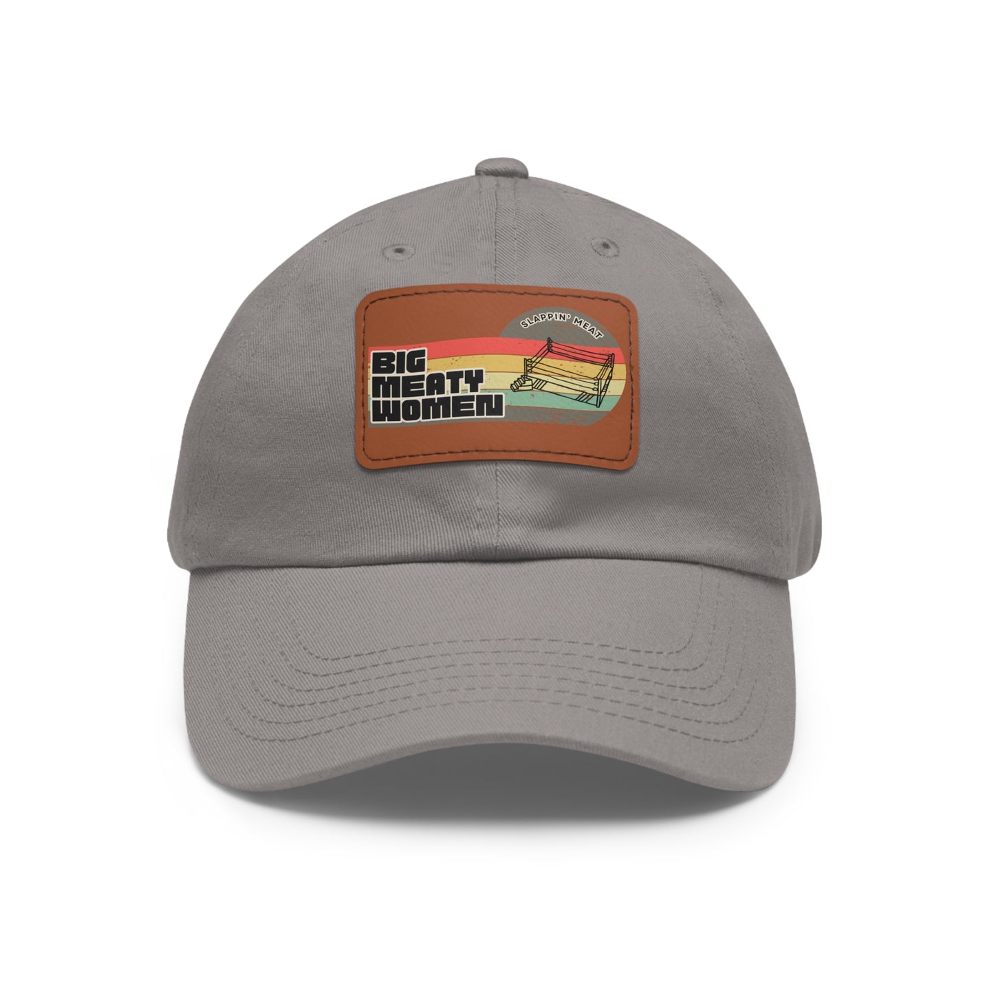 Dad Hat with Leather Patch - Vintage Big Meaty Women
