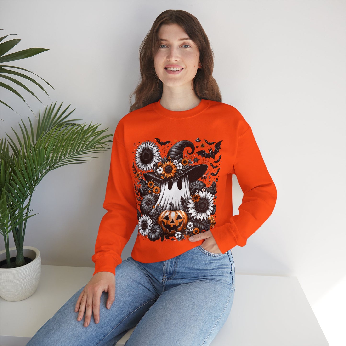 Spooky Floral Halloween Sweatshirt