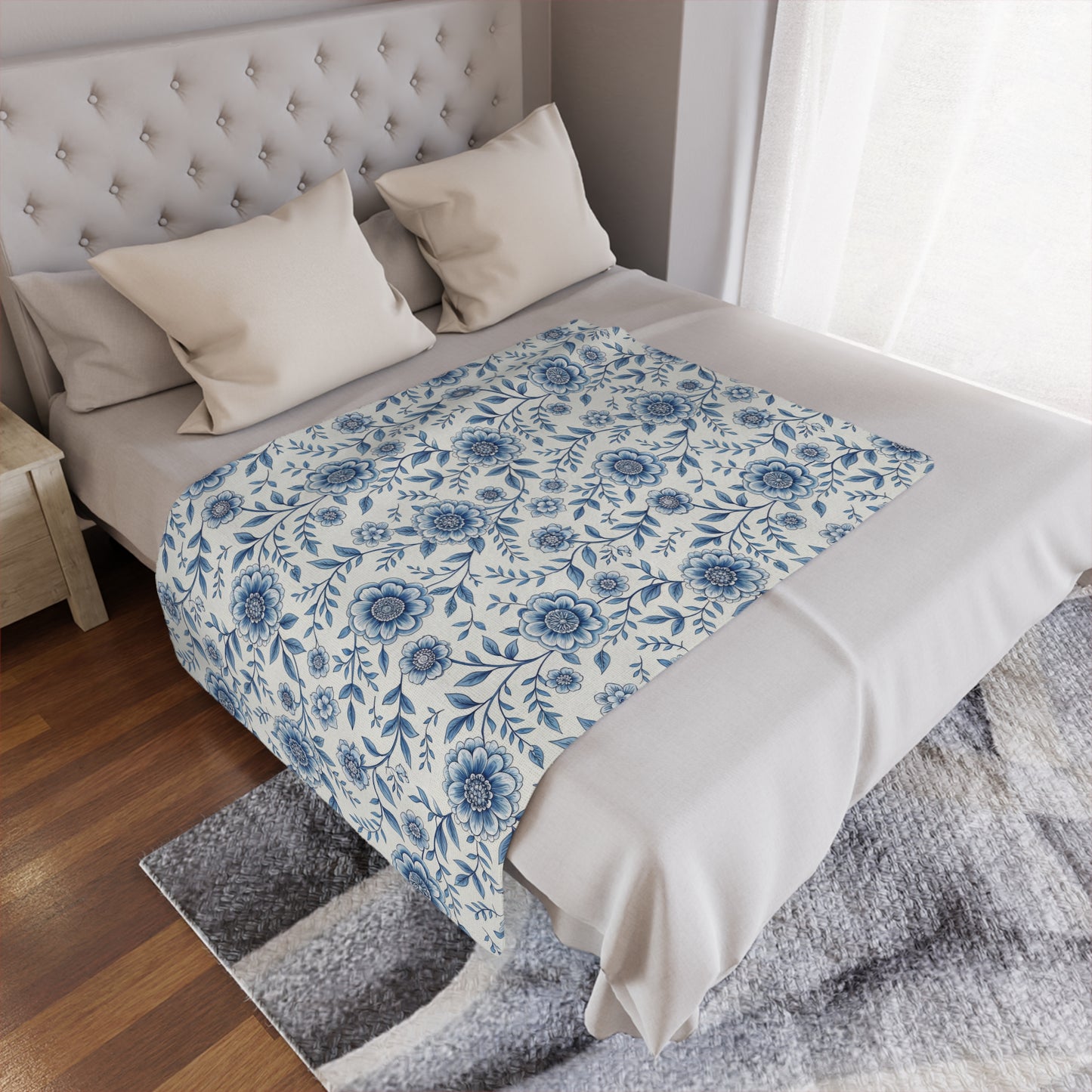 Floral Minky Blanket