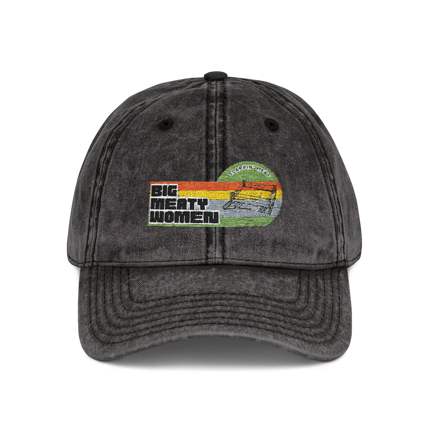 Vintage Big Meaty Women Embroidered Cap