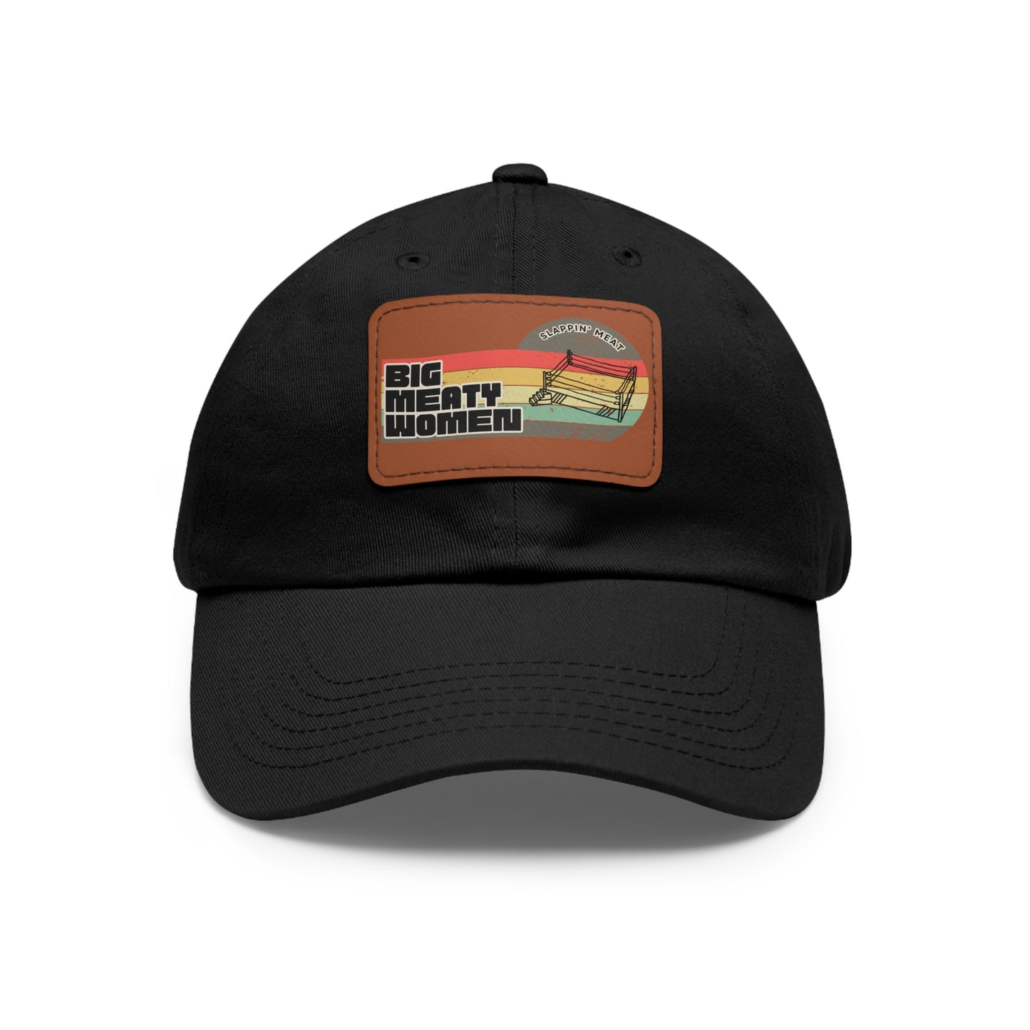 Dad Hat with Leather Patch - Vintage Big Meaty Women