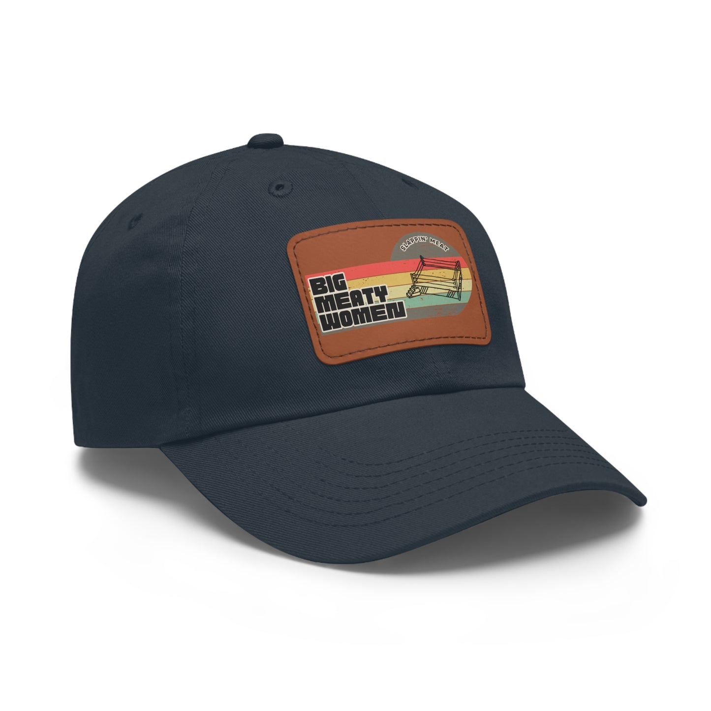 Dad Hat with Leather Patch - Vintage Big Meaty Women