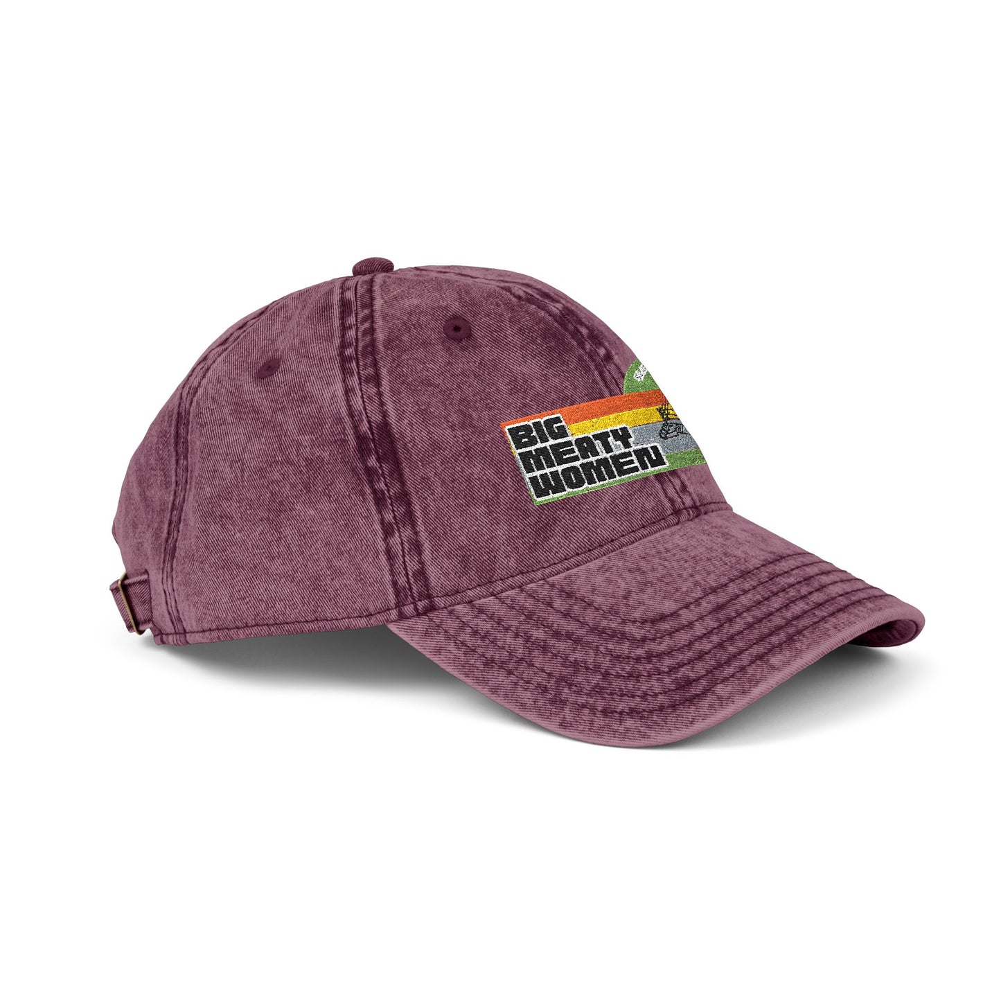 Vintage Big Meaty Women Embroidered Cap