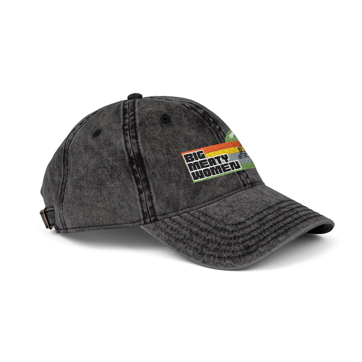 Vintage Big Meaty Women Embroidered Cap