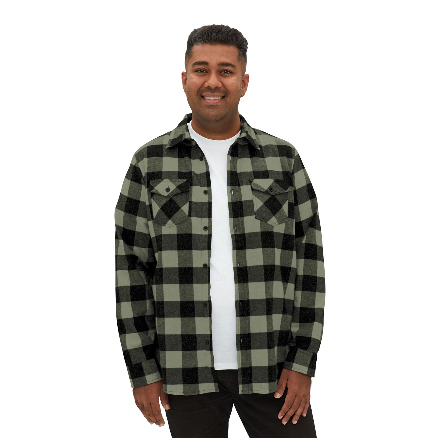 Christmas Skull Flannel Shirt