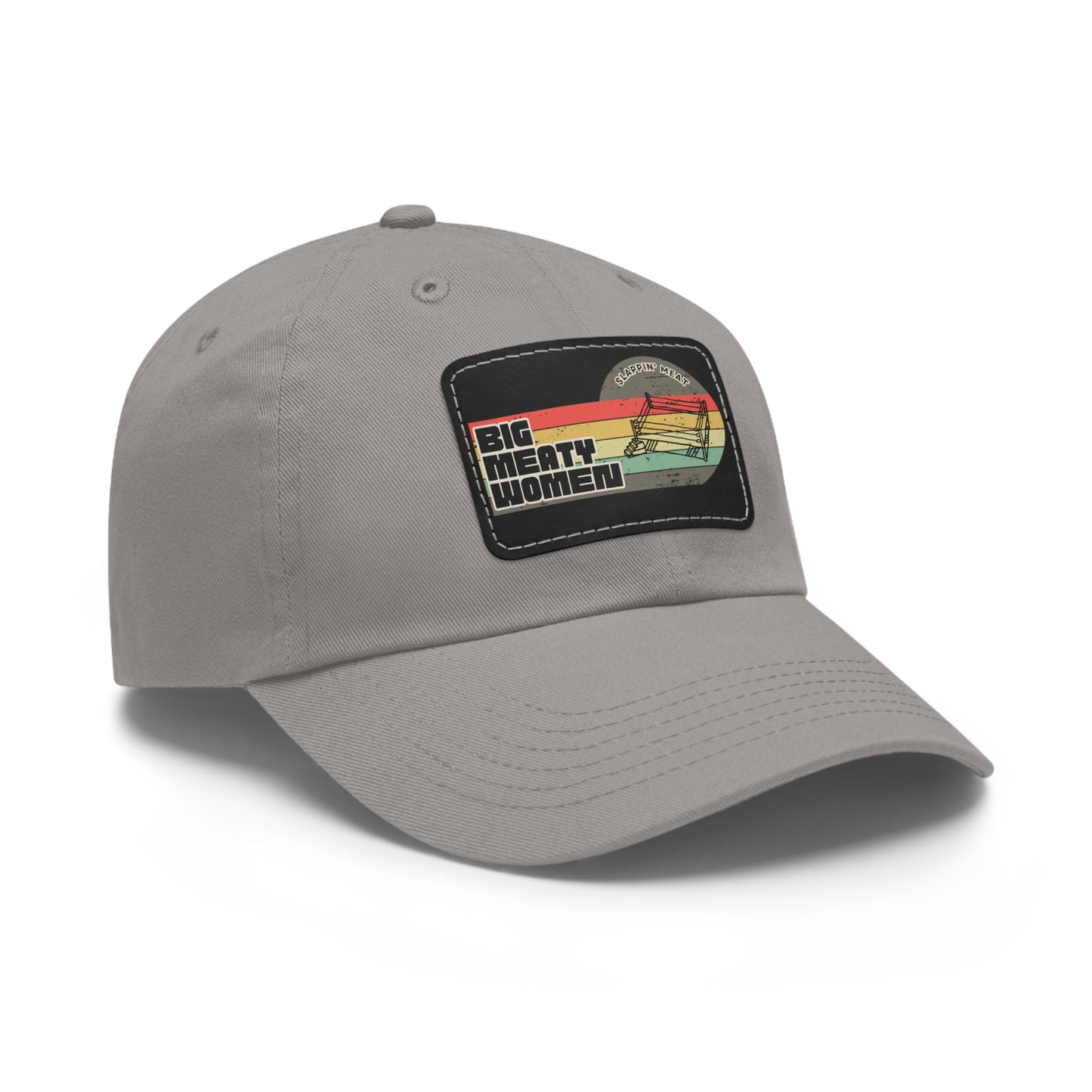 Dad Hat with Leather Patch - Vintage Big Meaty Women