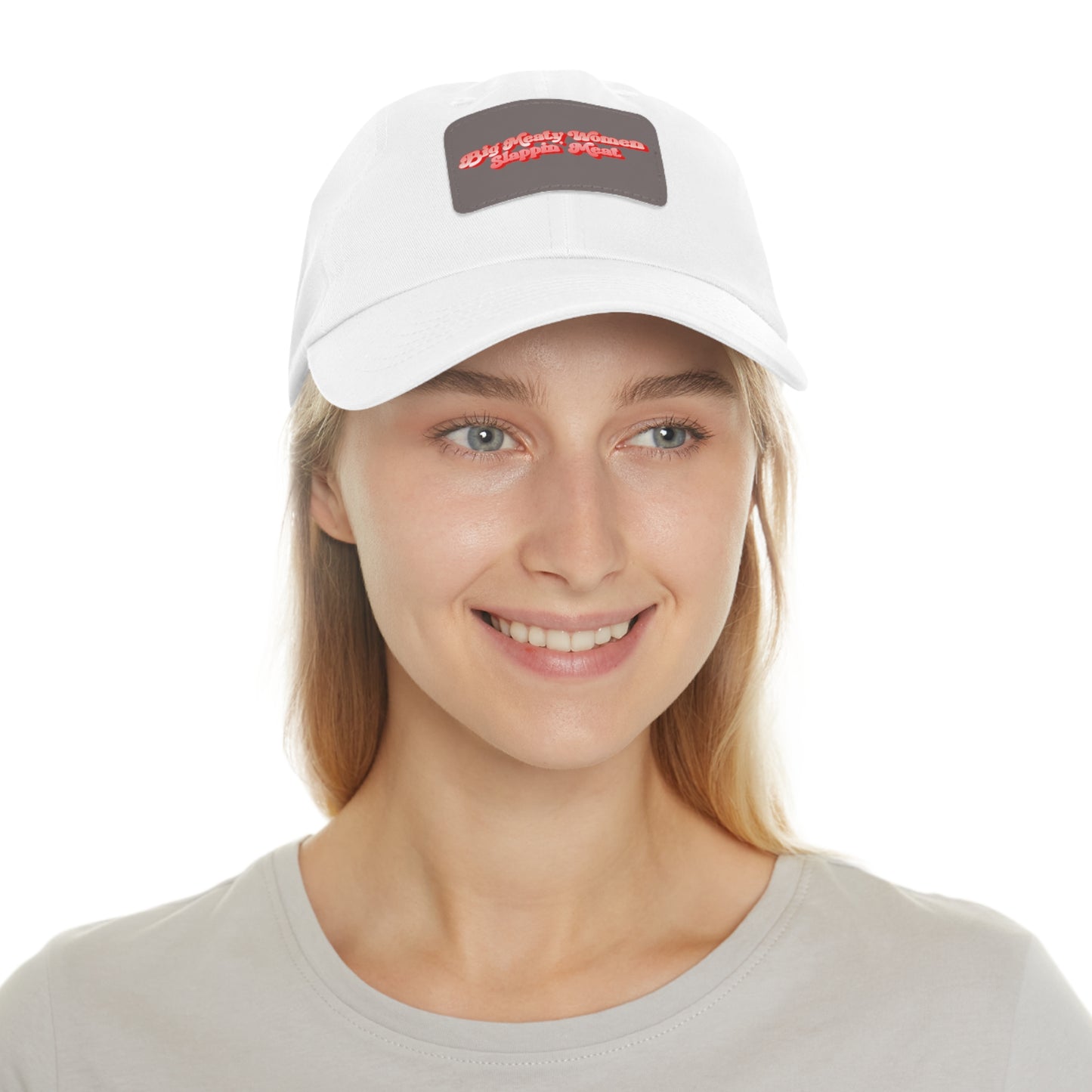 Dad Hat with Leather Patch - Retro Big Meaty Women