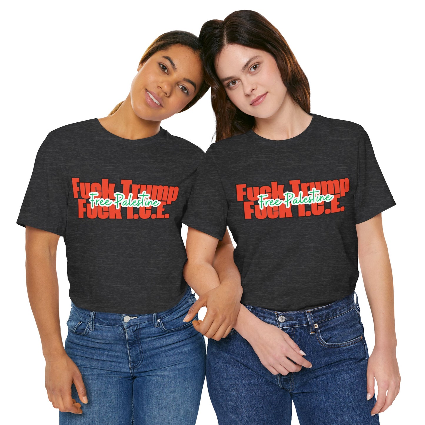 Free Palestine, Anti Trump, Anti I.C.E Tee