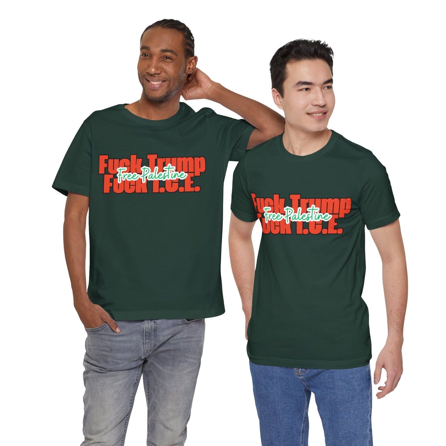 Free Palestine, Anti Trump, Anti I.C.E Tee