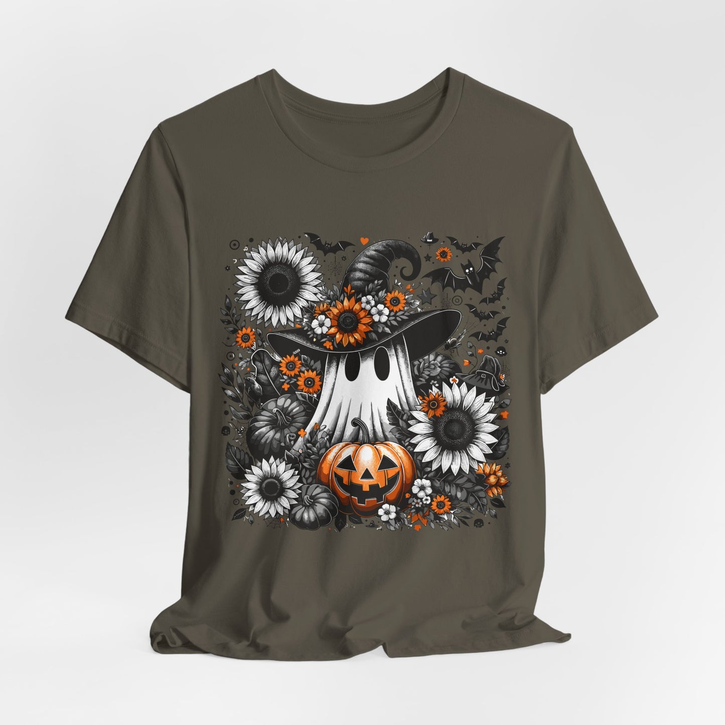 Halloween Ghost and Pumpkin Tee
