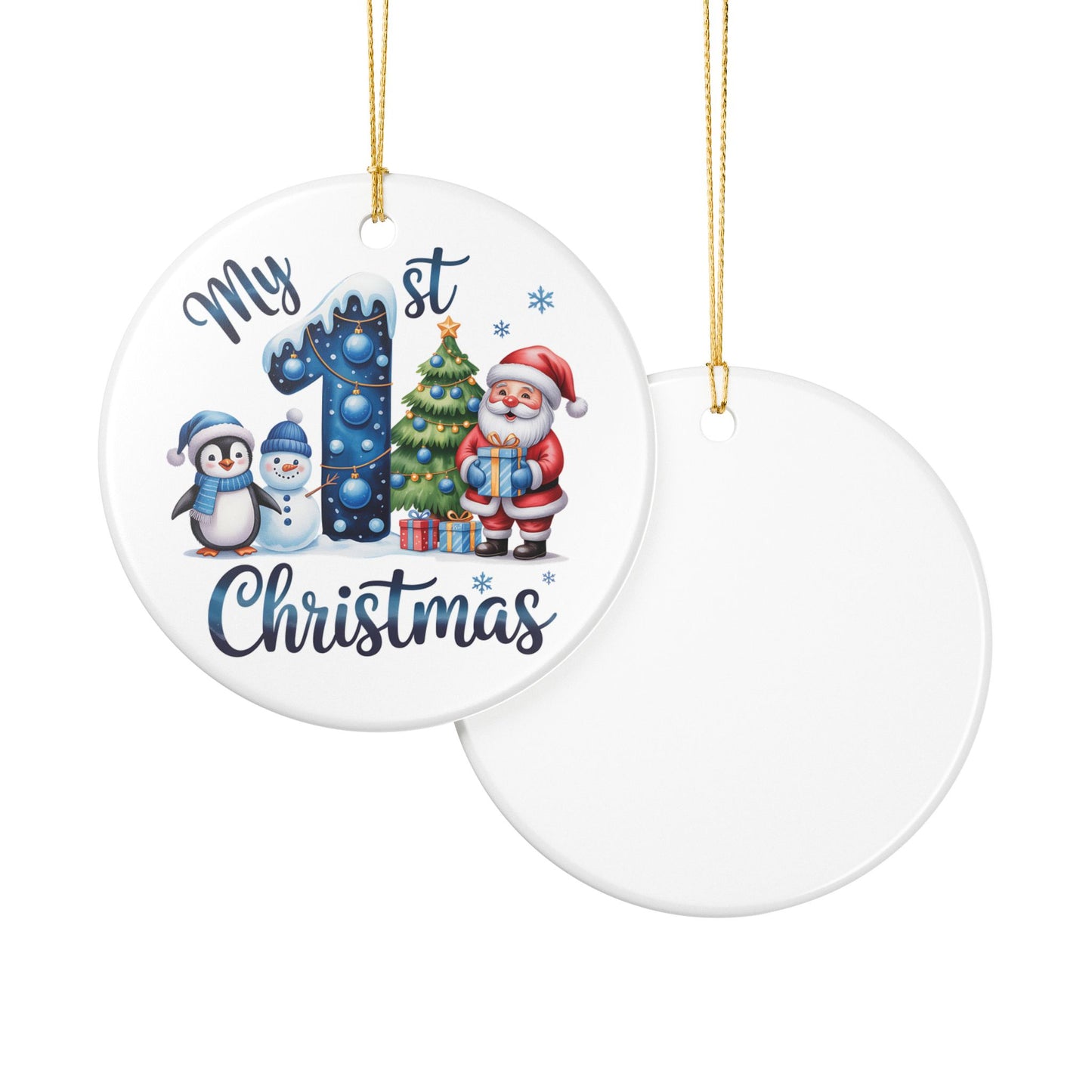 1st Christmas Ceramic Ornament - Celebrate Baby's First Holiday