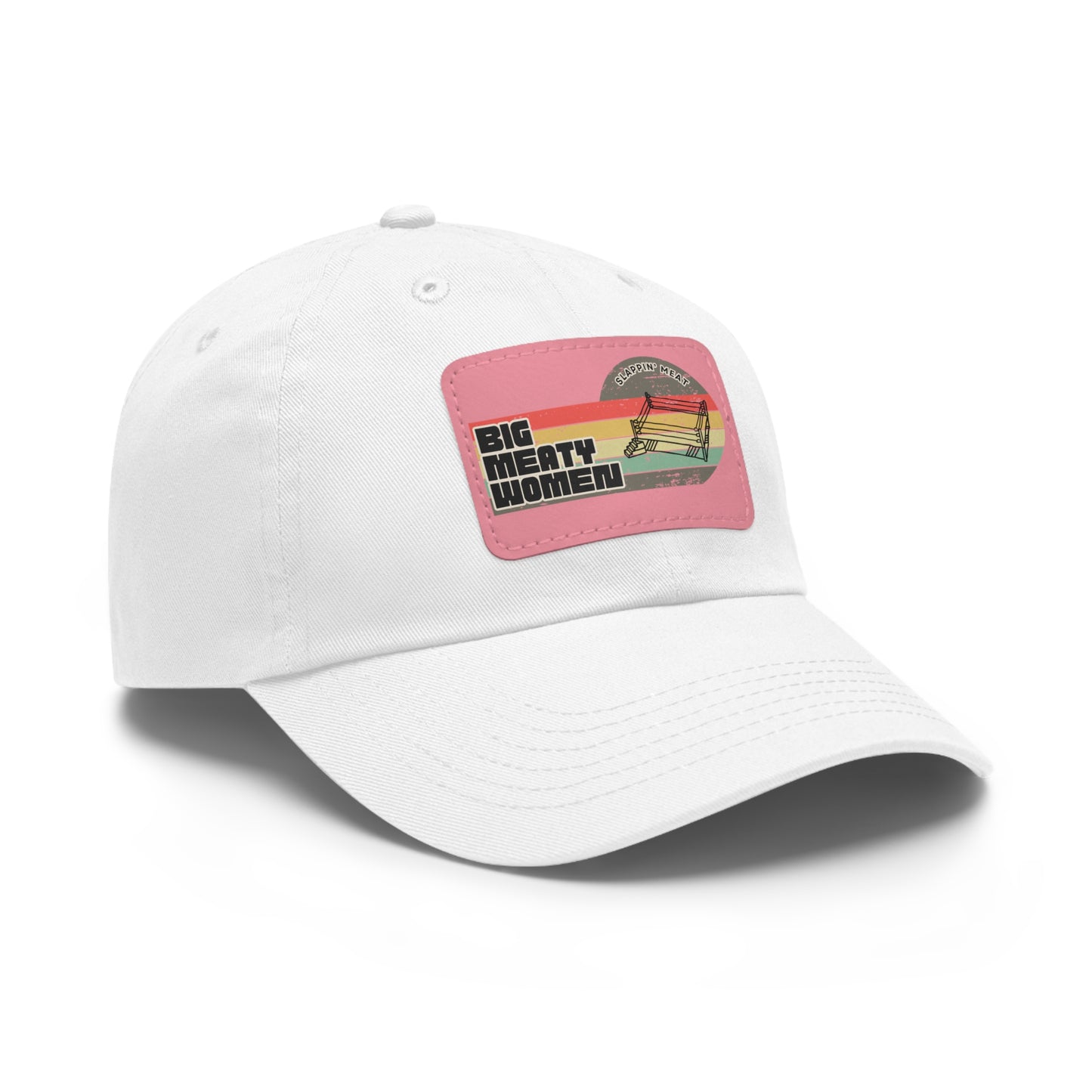 Dad Hat with Leather Patch - Vintage Big Meaty Women