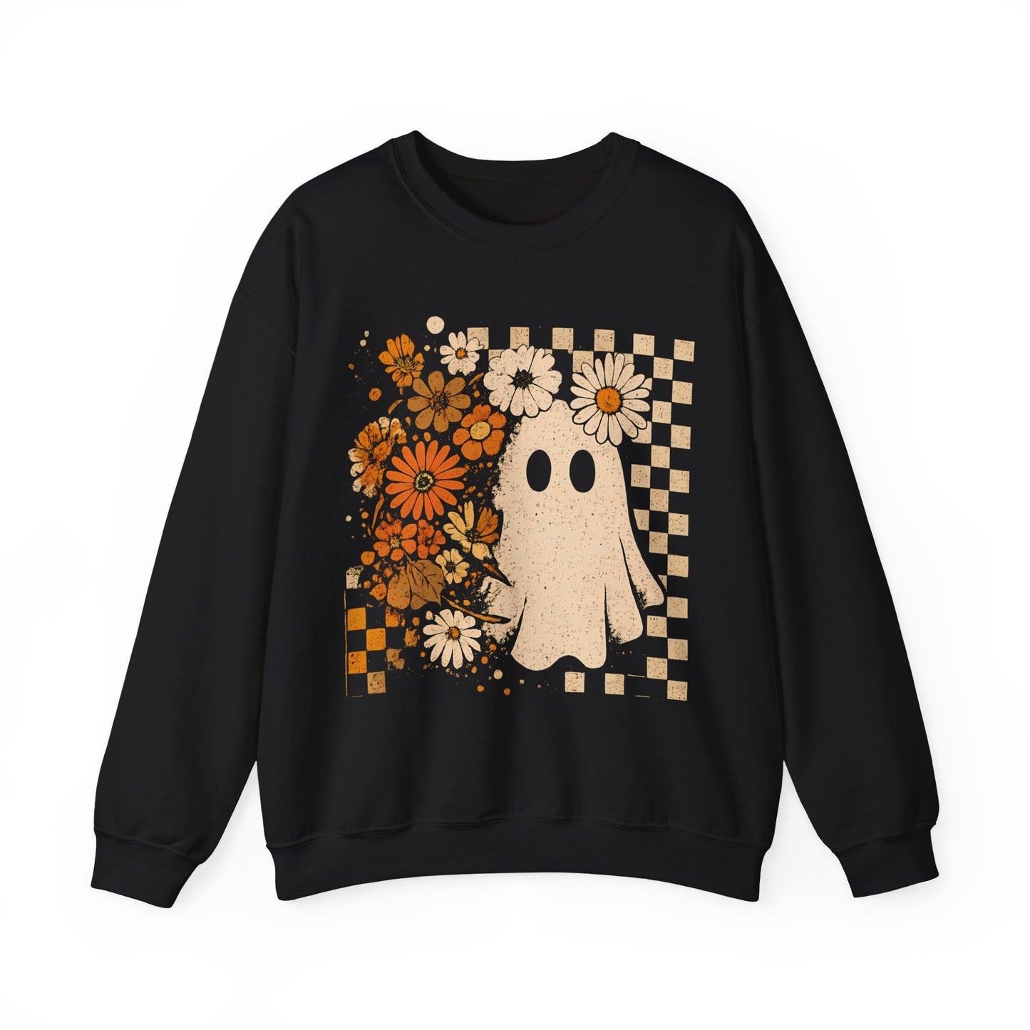 Retro Ghost Flower Sweatshirt