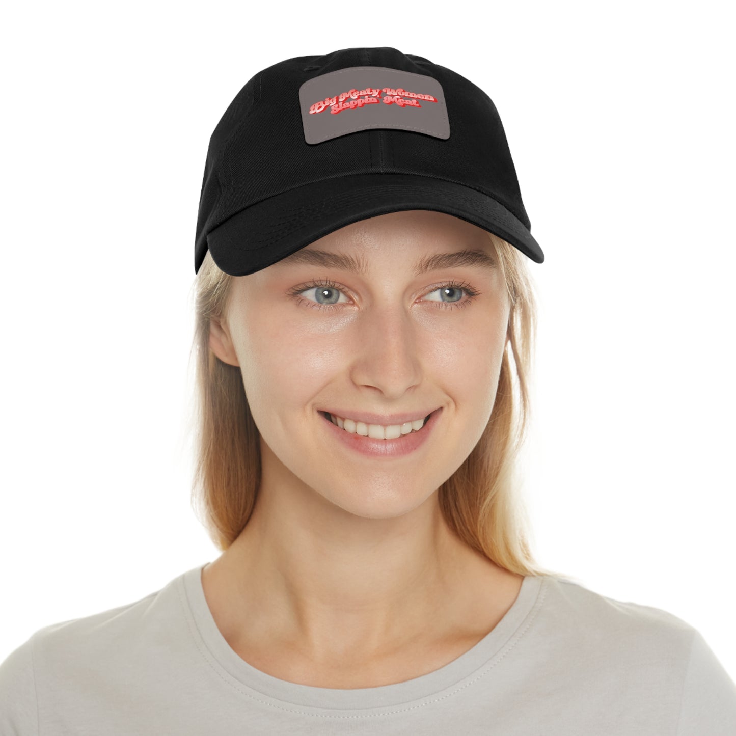 Dad Hat with Leather Patch - Retro Big Meaty Women