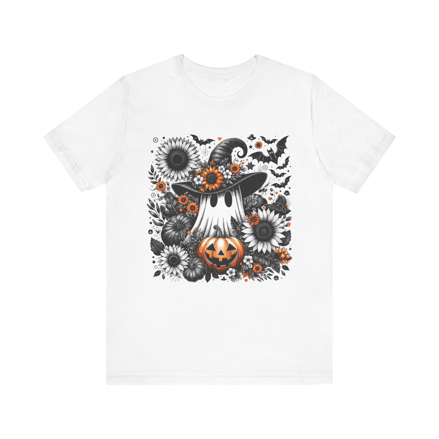 Halloween Ghost and Pumpkin Tee