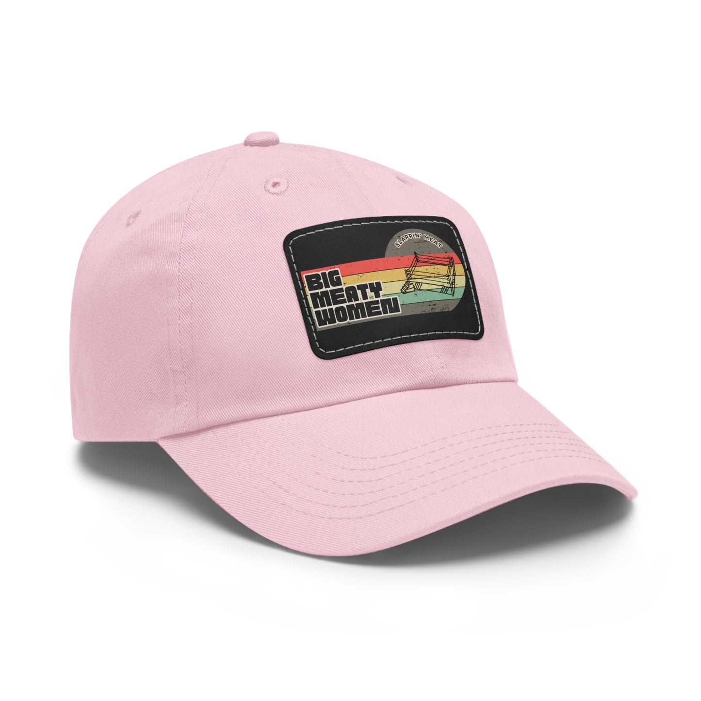 Dad Hat with Leather Patch - Vintage Big Meaty Women