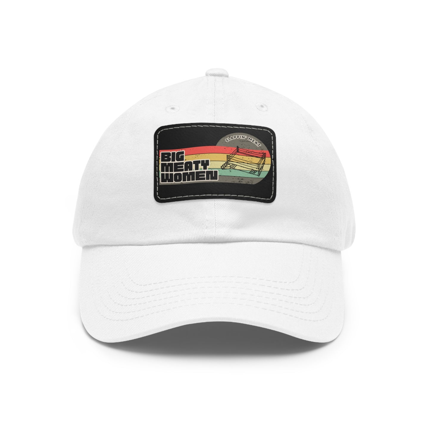 Dad Hat with Leather Patch - Vintage Big Meaty Women