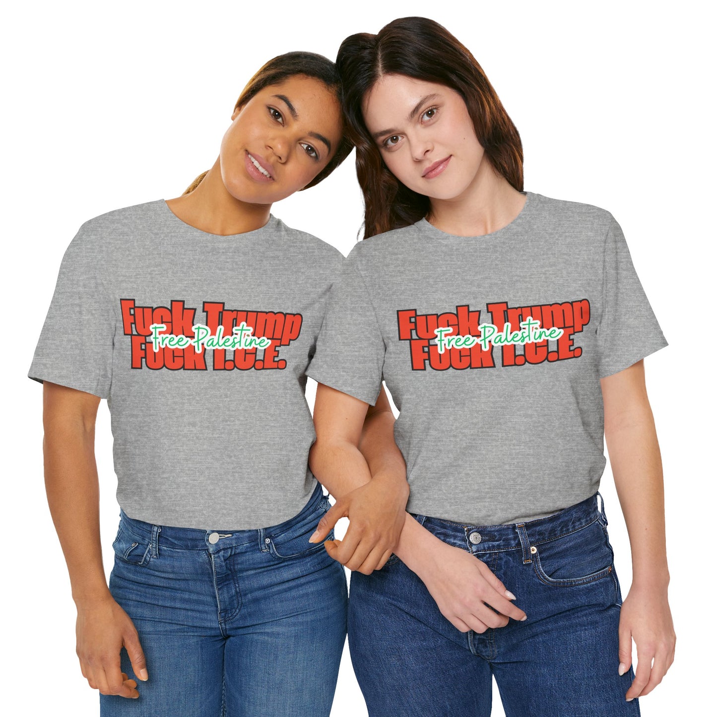 Free Palestine, Anti Trump, Anti I.C.E Tee