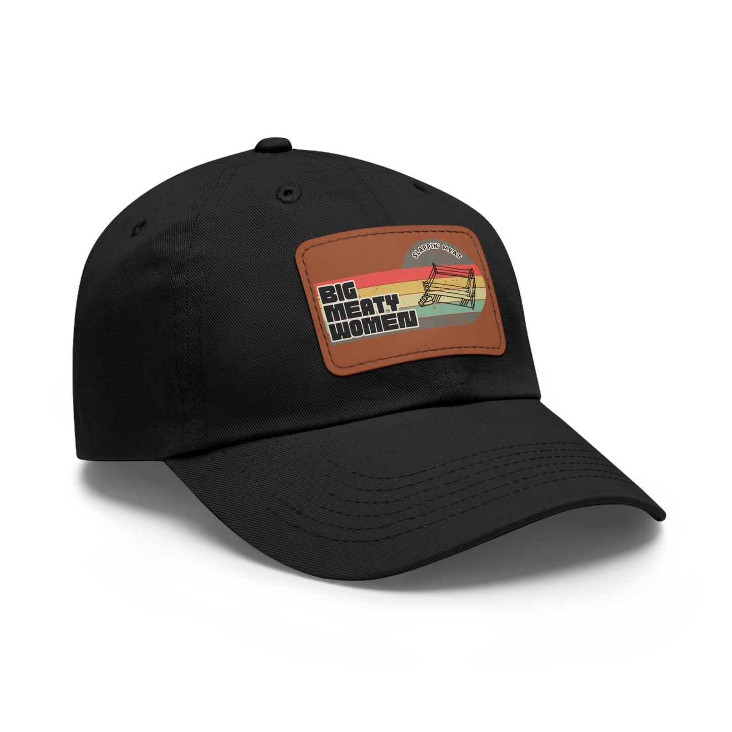 Dad Hat with Leather Patch - Vintage Big Meaty Women