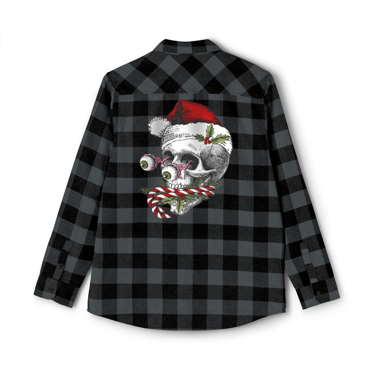 Christmas Skull Flannel Shirt