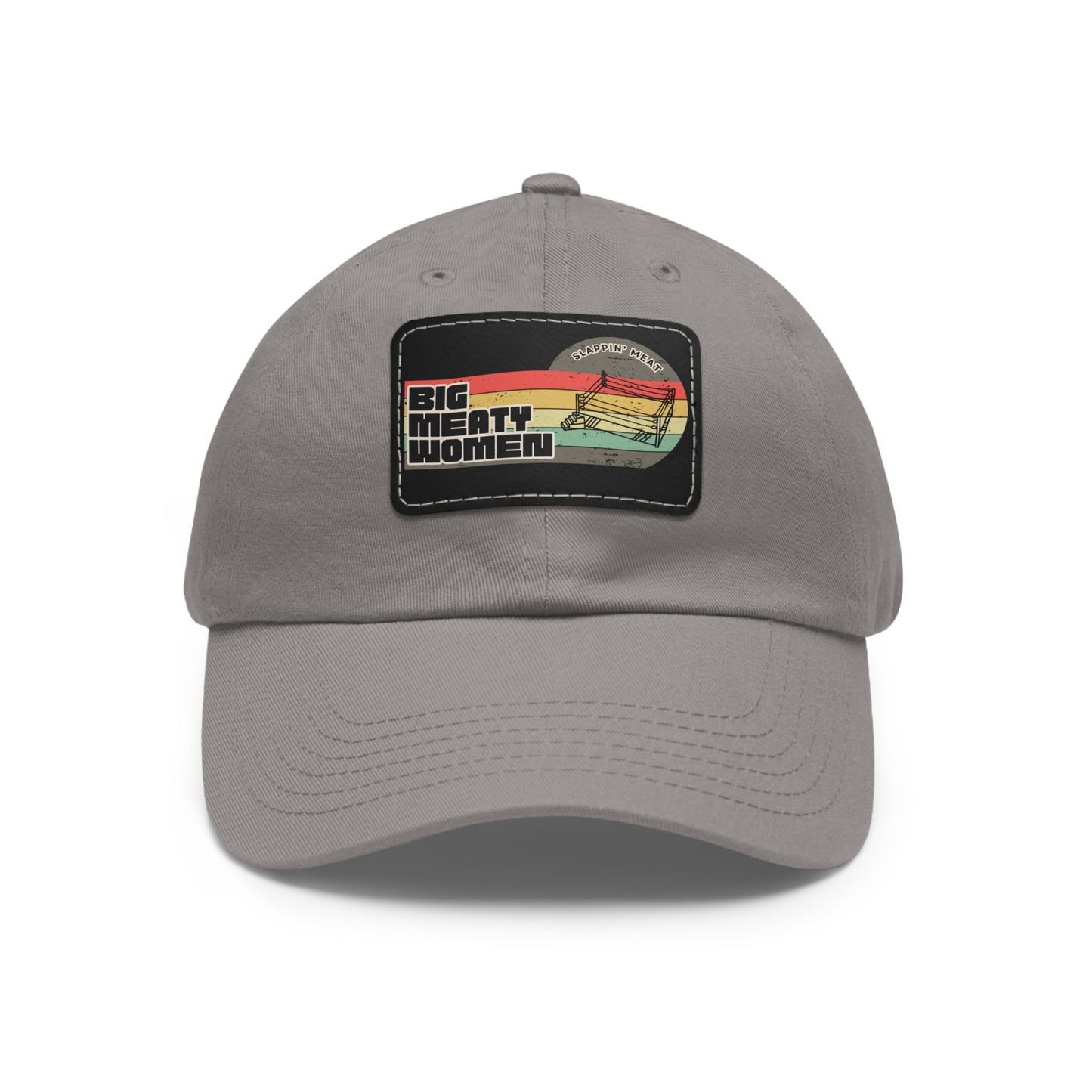 Dad Hat with Leather Patch - Vintage Big Meaty Women