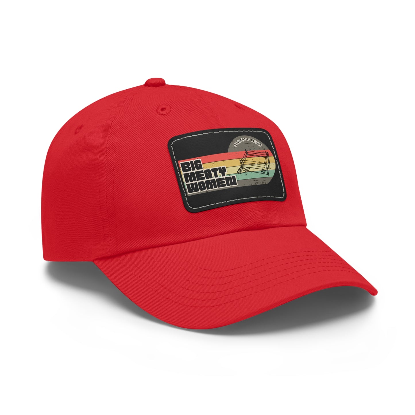 Dad Hat with Leather Patch - Vintage Big Meaty Women