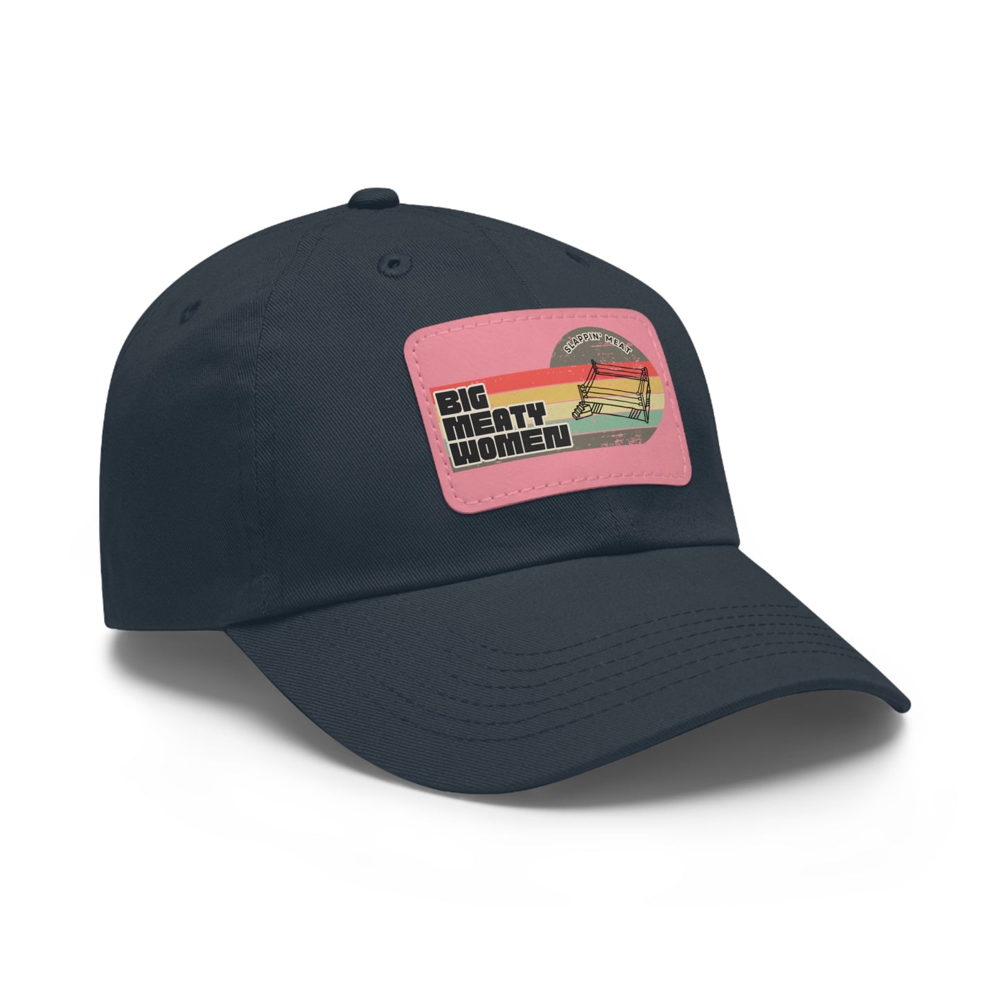 Dad Hat with Leather Patch - Vintage Big Meaty Women