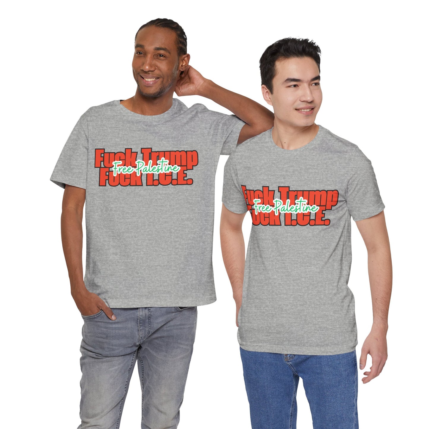 Free Palestine, Anti Trump, Anti I.C.E Tee