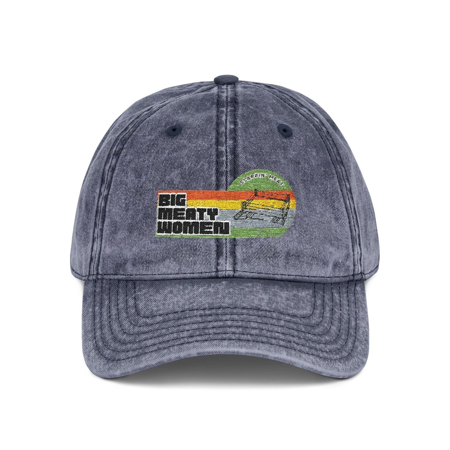 Vintage Big Meaty Women Embroidered Cap