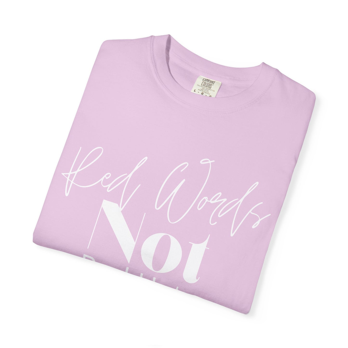 Red Worlds Not Red Hats Tee
