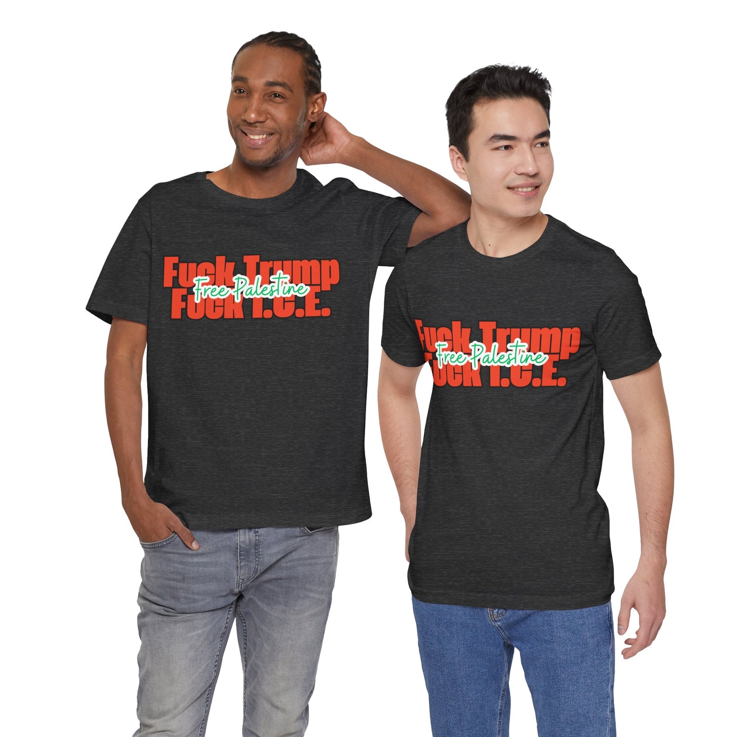 Free Palestine, Anti Trump, Anti I.C.E Tee