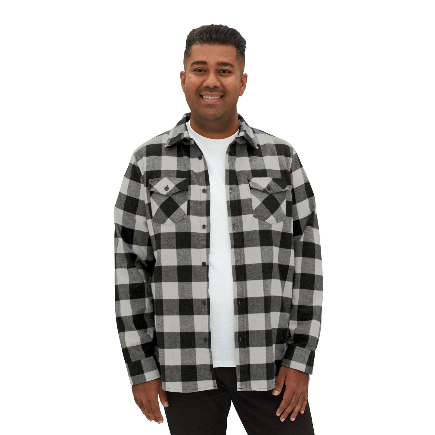 Christmas Skull Flannel Shirt