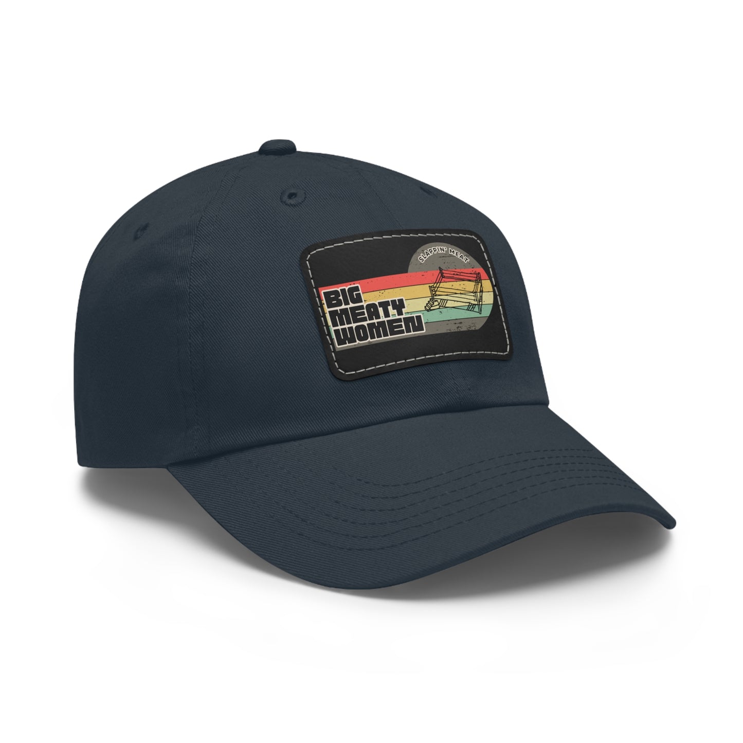 Dad Hat with Leather Patch - Vintage Big Meaty Women