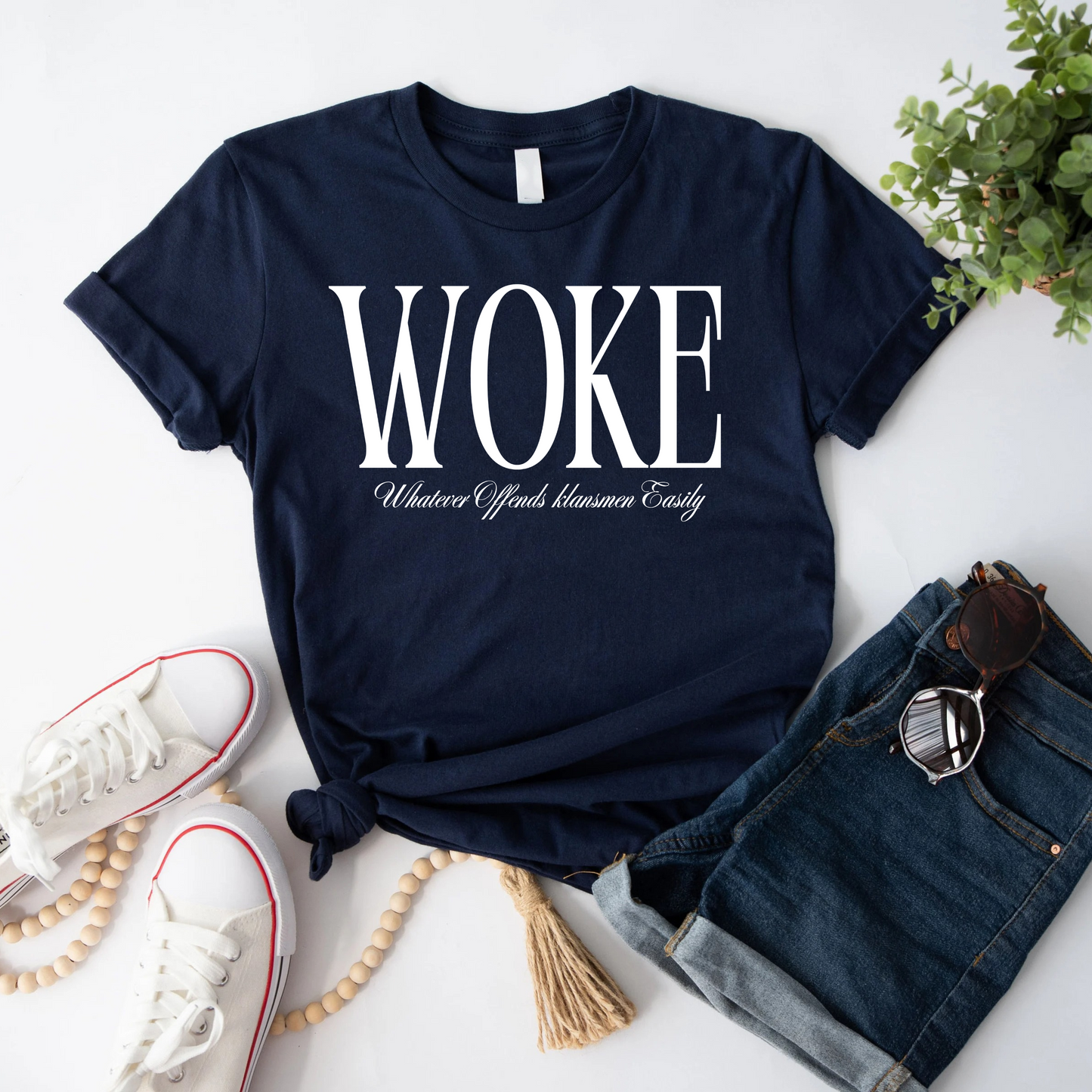 WOKE | Whatever Offends klansmen Easily | Digital Download PNG
