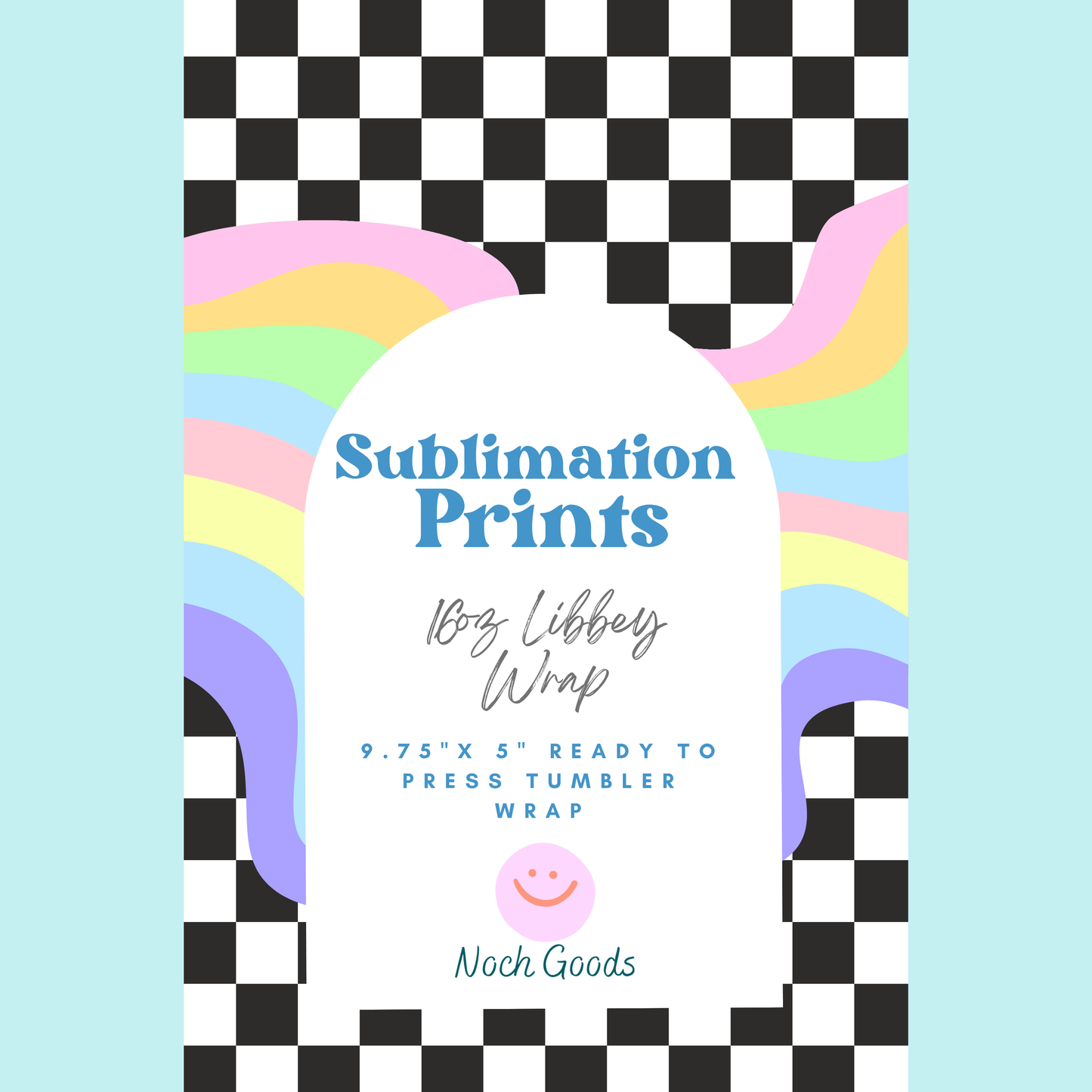 Pink and Black Bats | Sublimation Wrap | 16oz Libbey
