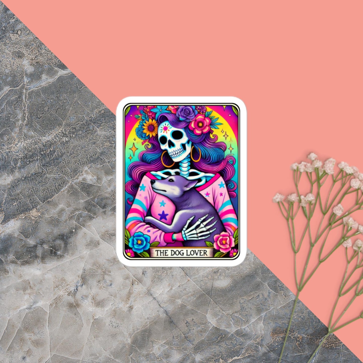 The Dog Lover 2 Tarot stickers