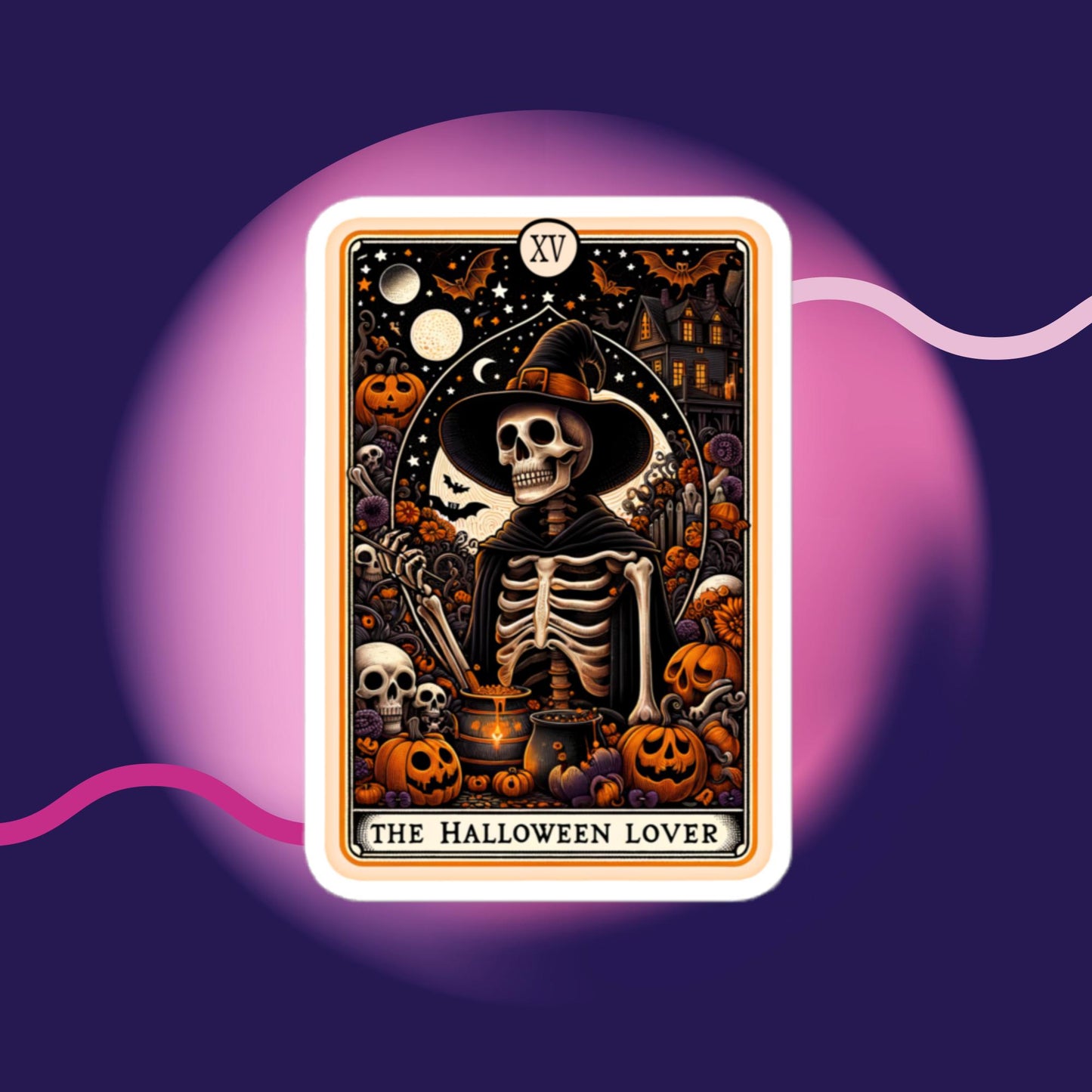 The Halloween Lover Tarot stickers