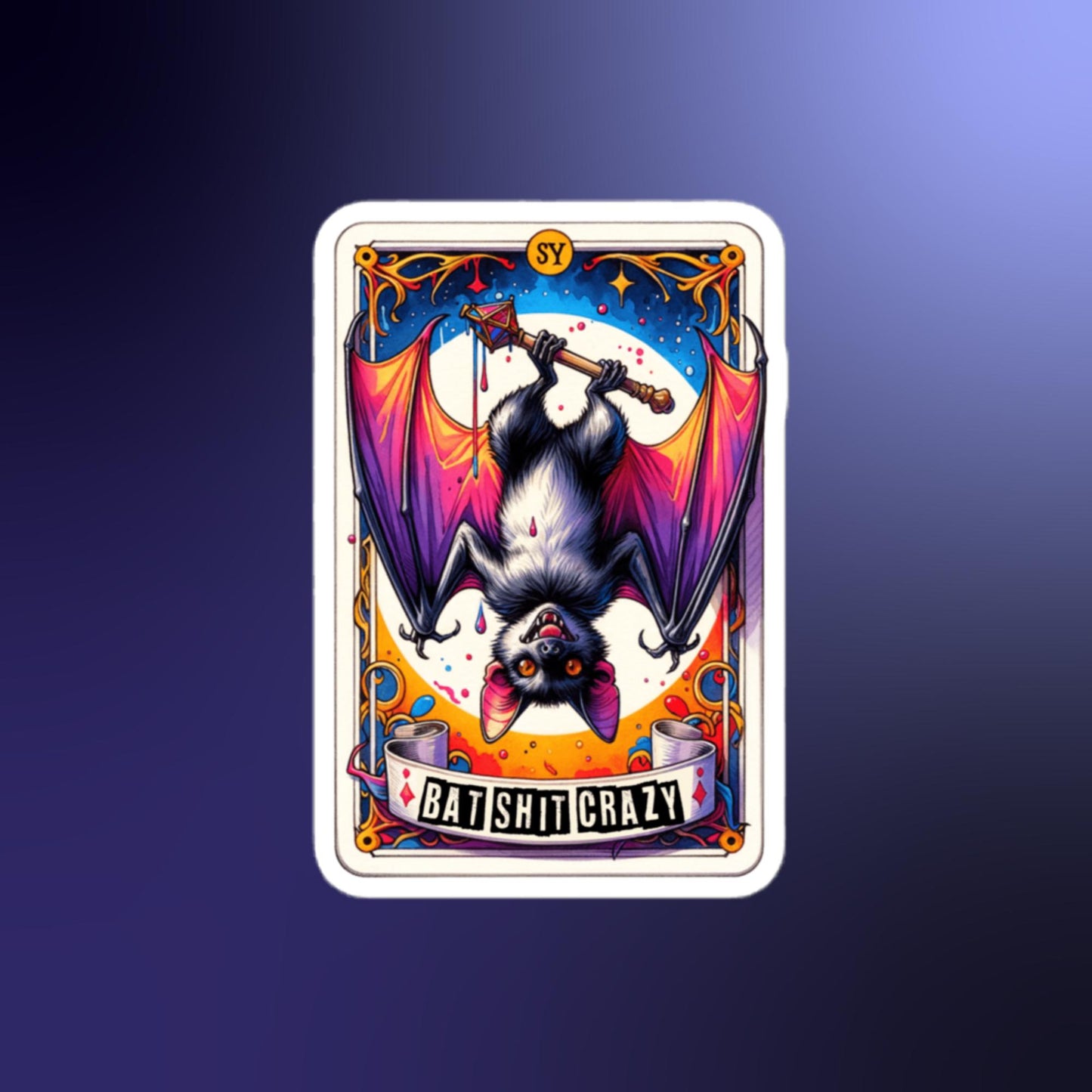 Bat Shit Crazy Tarot stickers