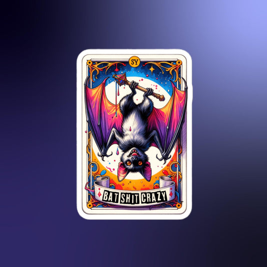 Bat Shit Crazy Tarot stickers
