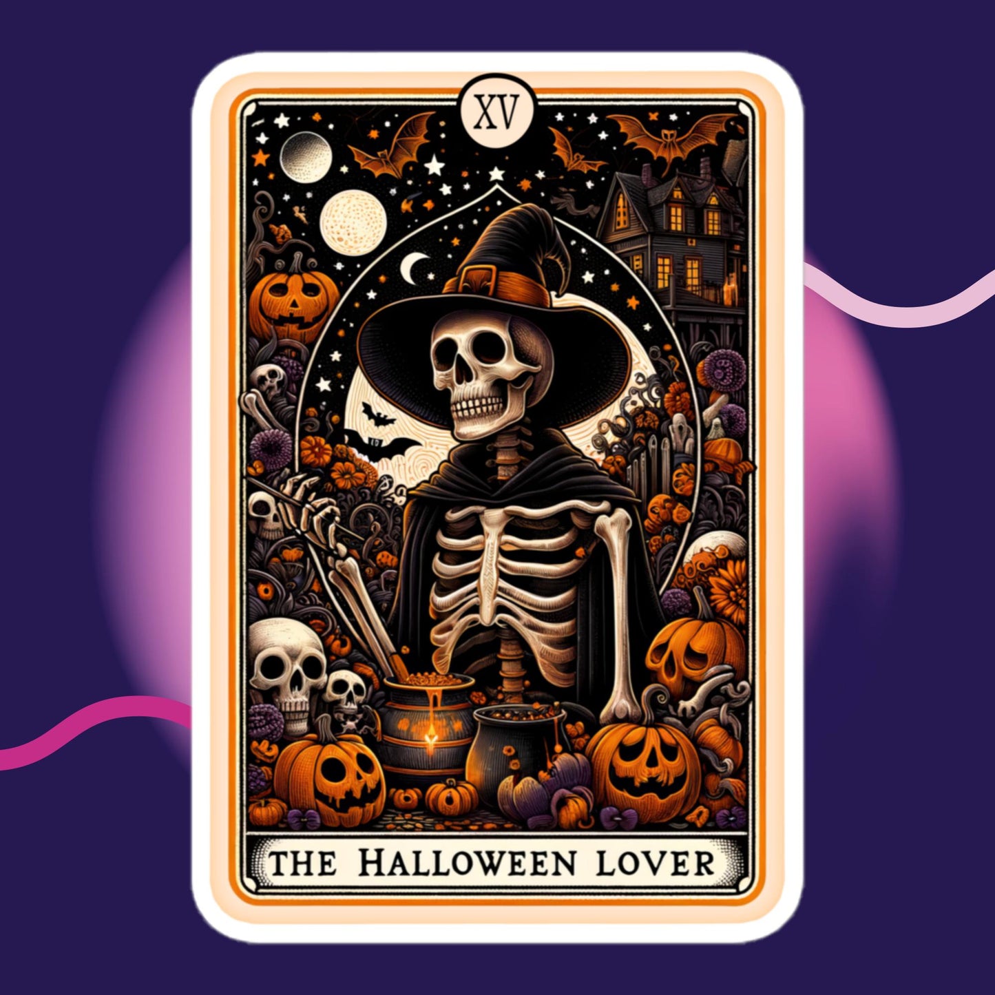 The Halloween Lover Tarot stickers