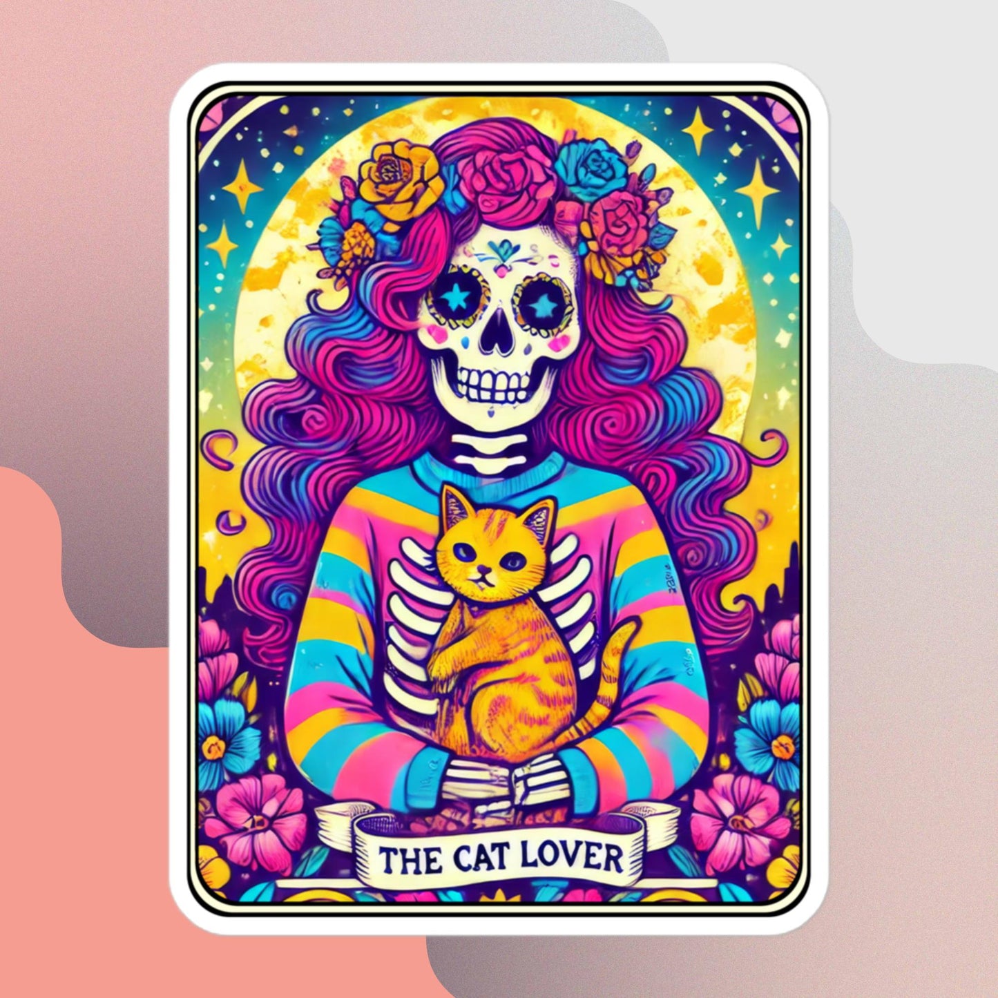 The Cat Lover 2 Tarot stickers