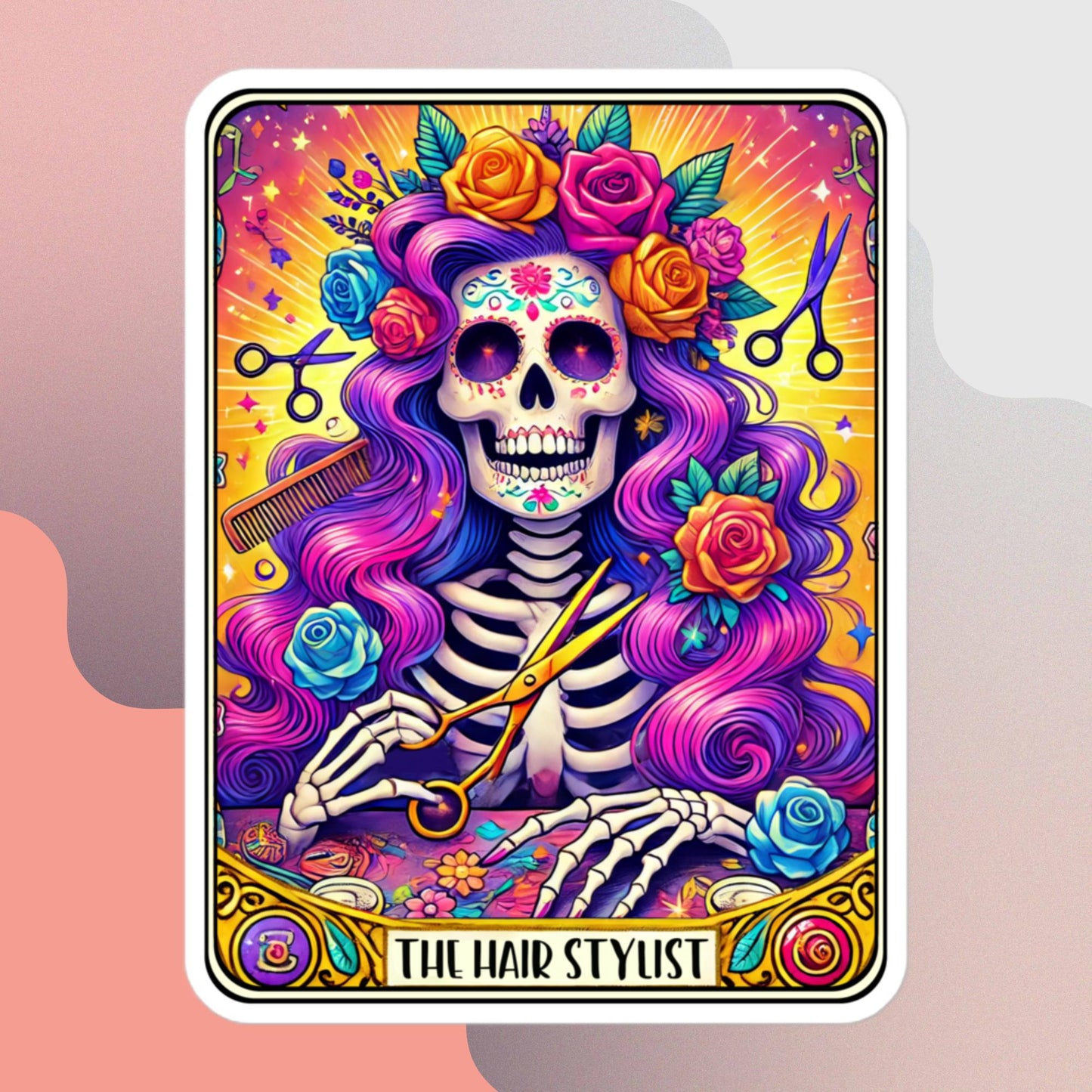 The Hairstylist Tarot stickers