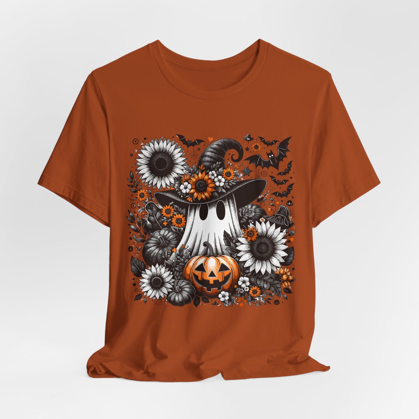 Halloween Ghost and Pumpkin Tee