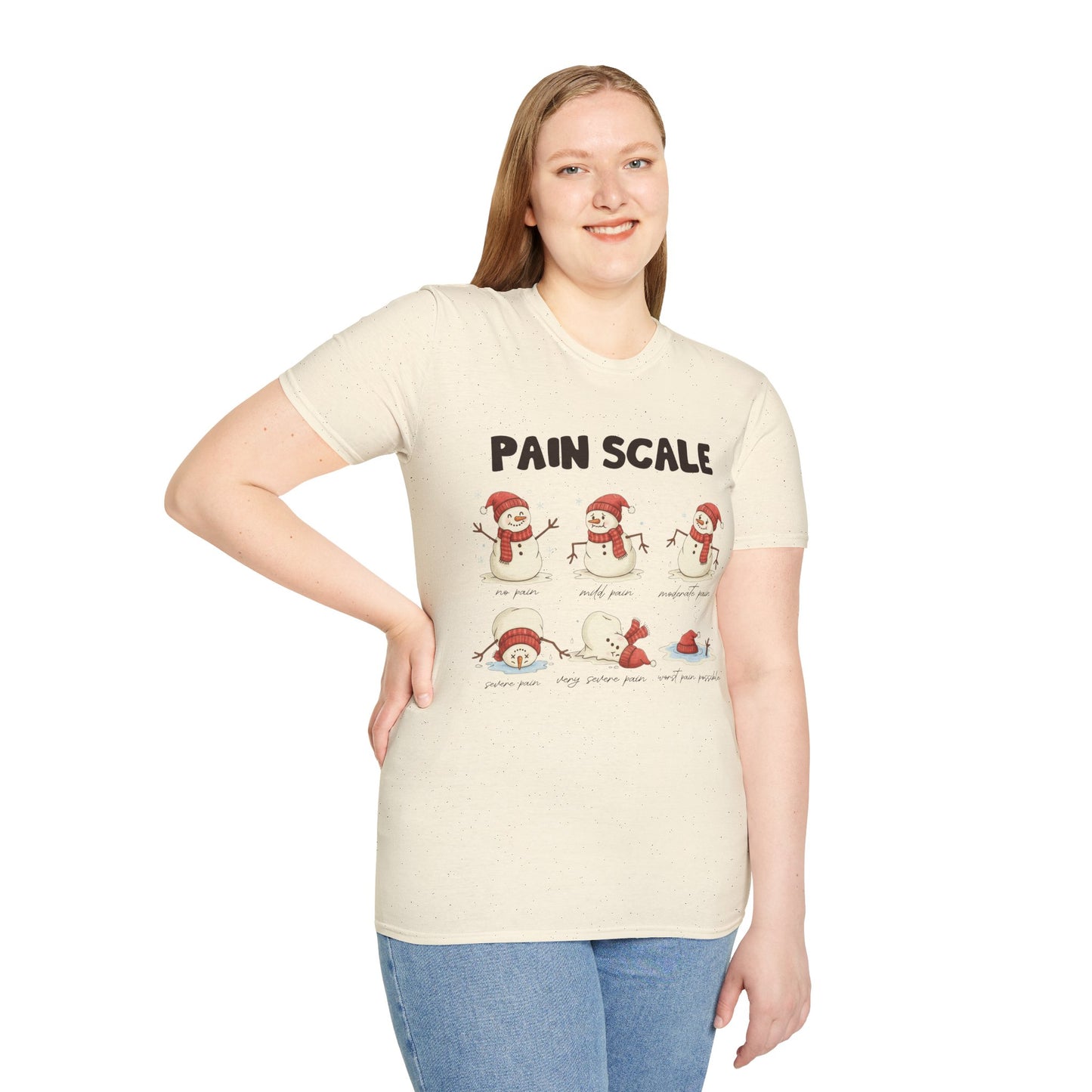 Snowman Pain Scale Tee
