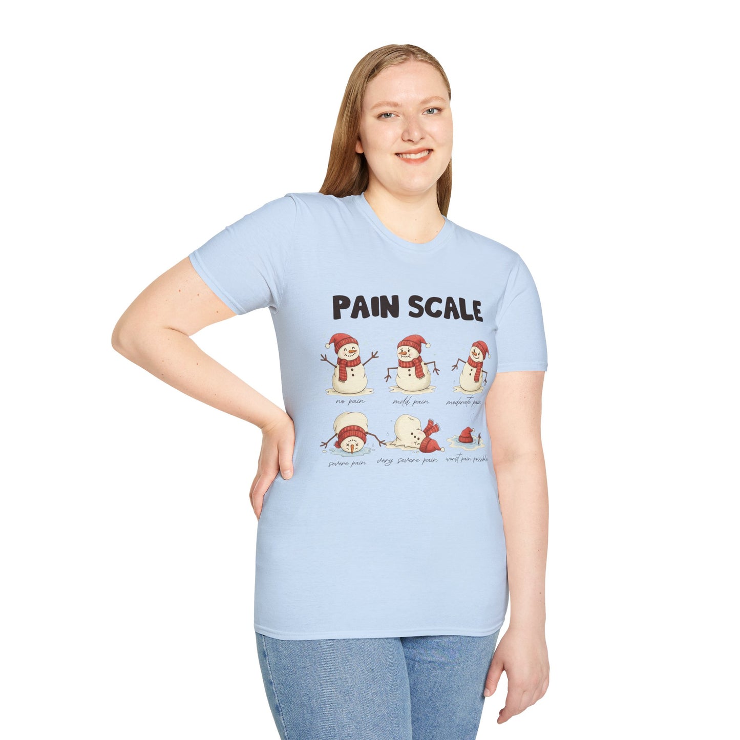 Snowman Pain Scale Tee