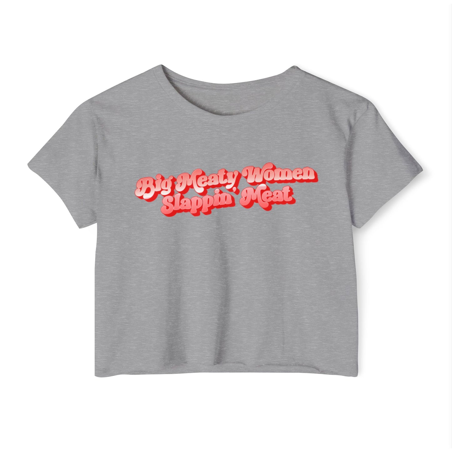 Retro Big Meaty Women Festival Crop Top